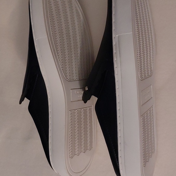 NWOT Kate Spade Andi, Navy and White Slip-On Leather Mules Size 8M - Picture 9 of 9